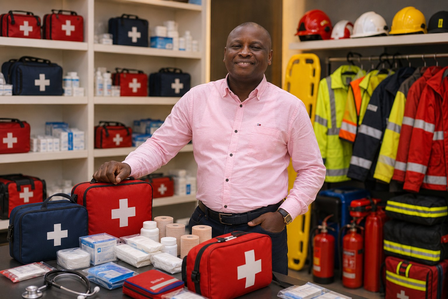 First aid and emergency response supplies for workplaces
